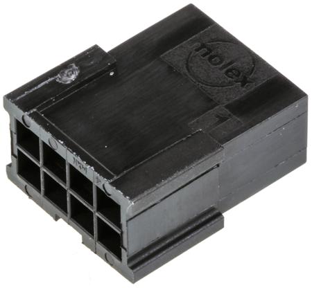 43020-0801 Molex MICRO-FIT 3.0 43020, 3mm Pitch, 8 Way, 2 Row Male Connector Housing