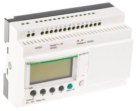SR2B201JD Schneider Electric Zelio Logic Series Logic Module, 12 V dc Supply, Relay Output, 12-Input, Analogue, Discrete Input