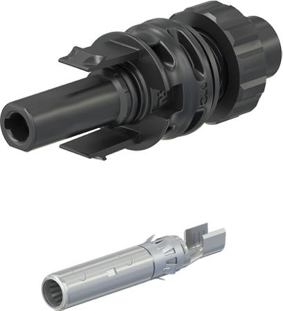 32-0344P0001 MC4-Evo 2 Series, Female, Panel Mount Solar Connector, Cable CSA, 2.5mm², Rated At 32A, 1.5 kV PV-ADB4