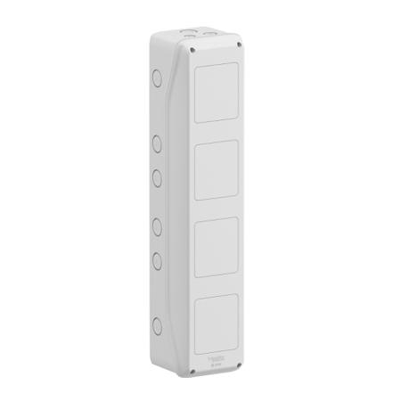 13974M Schneider Electric Polymer White Rectangular Adaptable Enclosure Box, 138mm x 310mm x 160mm