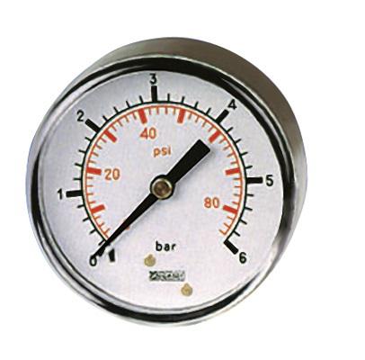 235-1292 RS PRO BSP 1/8in Analogue Pressure Gauge 160psi Back Entry 40mm Outside Diameter