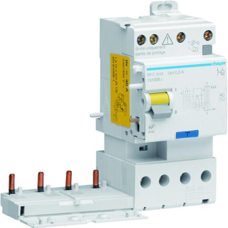 BFC843 Hager BFC RCCB, 40A, 4 Pole, 300mA, Type AC