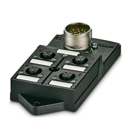 1692802 Phoenix Contact SACB Series Sensor Box, M12, 5 way, 4 port