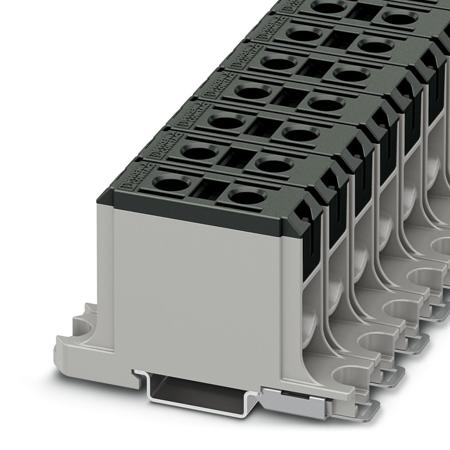 1086469 Phoenix Contact  UBAL 50 BK Series Black, 50mm², Single-Level, Screw Termination