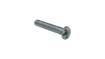RND-610-00432 RND Phillips Flat Zinc Plated Steel Machine Screw DIN 965, M4x25mm