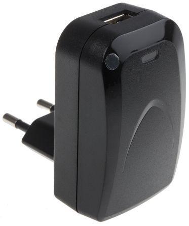 821-5364 RS Pro Plug In Power Supply 5V, 2.5A Level V 1 Output, USB Power Adapter
