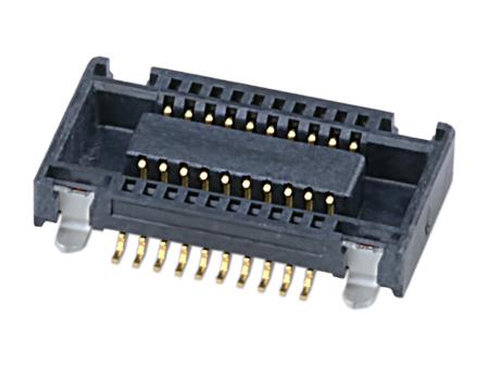 54363-0289 TE Connectivity 54363 Series Vertical Board Mount PCB Socket, 20-Contact, 2-Row, 0.5mm Pitch, Surface Mount Termination