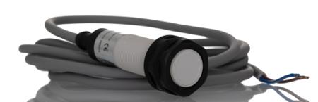896-7241 RS PRO Capacitive Threaded Barrel Proximity Sensor, M18, 5 mm Detection, 2-Wire NO, 20 → 250 V ac
