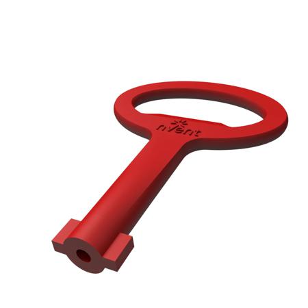 LSK503 nVent HOFFMAN LSK Series Mild Steel Key for Use with Enclosure, 76 x 50 x 9mm