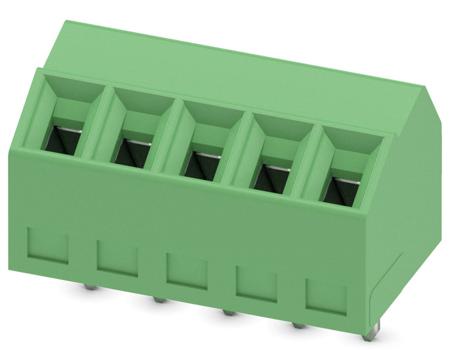 1751125 Phoenix Contact SMKDS 1/ 5-3.5 Series PCB Terminal Block, 5-Contact, 3.5mm Pitch, Through Hole Mount, Screw Termination
