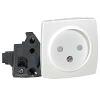 086122 Legrand 0861 White Plug Socket, 2 Poles, 16A, Indoor Use