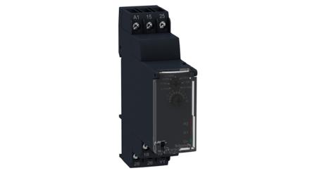 RE22R2AMU Schneider Electric ON Delay Multi Function Timer Relay, Screw, 0.1 s → 100 h, DPDT, 4 Contacts, DPCO