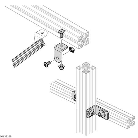 3842536729 Bosch Rexroth Angle Bracket, Connecting Component