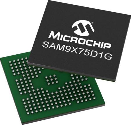 SAM9X75D1G-I-4TB Microchip, 32bit ARM926EJ-S, SAM9X72 Microcontroller, 800MHz, 64 kB SRAM, 243-Pin TFBGA