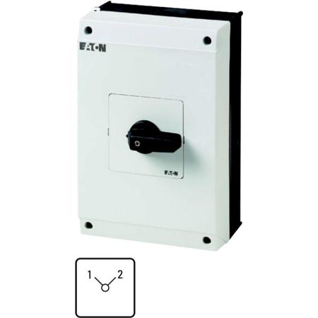 207231-T5B-4-8223-I4 Eaton, 4P 2 Position 90° Changeover Cam Switch, 690V (Volts), 63A, Short Thumb Grip Actuator