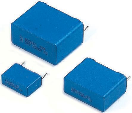 B32656S7474J564 EPCOS 470nF Polypropylene Capacitor PP 1.25 kV dc, 500 V ac ±5% Tolerance Tab B32656S Series