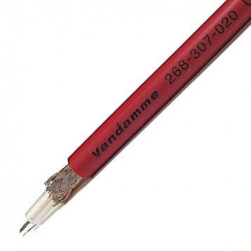 268-307-020 Van Damme  Red RG59 Coaxial Cable, Polyvinyl Chloride PVC Sheath 100m, 75 Ω