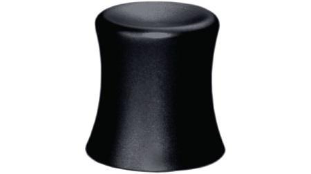K1-SH-B60 Elma 18mm Black Potentiometer Knob for 6mm Shaft D Shaped,