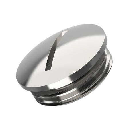 52103170LF Lapp Blanking Plug, M63 x 1.5mm, 70mm Hole Diameter, Nickel Plated Brass, 70mm Diameter, Threaded