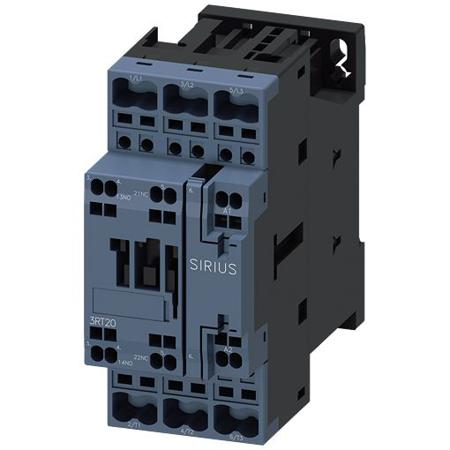 3RT2026-2AC20-1AA0 Siemens SIRIUS 3RT2 Contactor, 24 V ac Coil, 3-Pole, 40 A, 11 kW, 1 NO + 1 NC, 690 V
