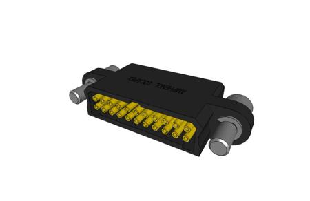 MHDAS2F022GE01 MHDAS Series Straight PCB Mount PCB Connector, 22 Contact(s), 1.27mm Pitch, 2 Row(s), Shrouded