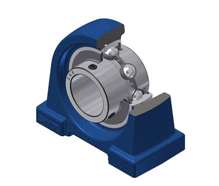 UCPA203 SNR 2 Hole Cylindrical,  17 mm ID