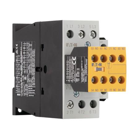 191744-DILMS25-23-230V50HZ-240V60HZ- Eaton DILMS 3 Pole Safety Contactor - 25 A, 230 V ac @ 50 Hz, 240 V ac @ 60 Hz Coil, 3NO