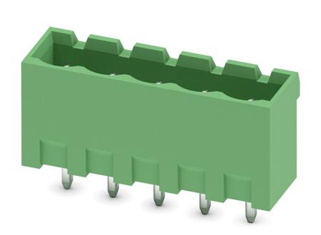 1755545 Phoenix Contact, 5.0mm Pitch, COMBICON MSTBVA, 5 Way, , Pluggable Terminal Block, Header, Solder Termination,