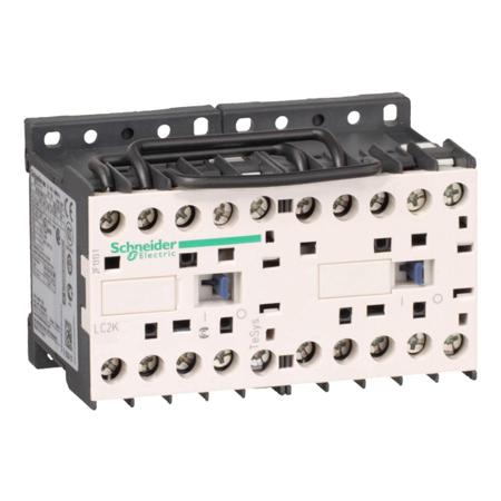 LC2K0610V7 TeSys K LC2K Reversing Contactor, 3 Pole, 6 A, 1 NO + 1 NC