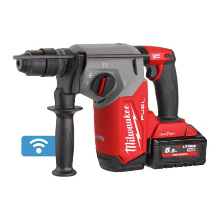 M18ONEFHX-552X Milwaukee M18 FUEL SDS Plus 18V Cordless SDS Drill Li-Ion, Type G - British 3-Pin