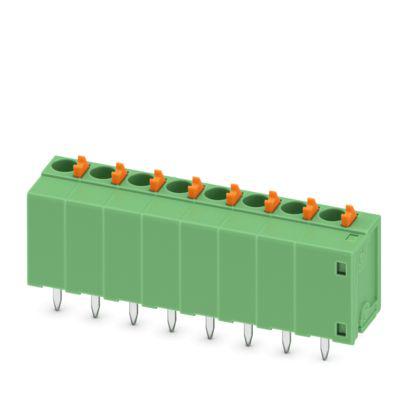 1700677 Phoenix Contact FFKDS(A)/V2 Series PCB Terminal Block, 8-Contact, 5.08mm Pitch, Wave Soldering, 1-Row, Push In Spring