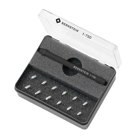 1-750 Bernstein Cross, Hex, Slotted Bit Holder Screwdriver, 13-Piece, ESD-Safe