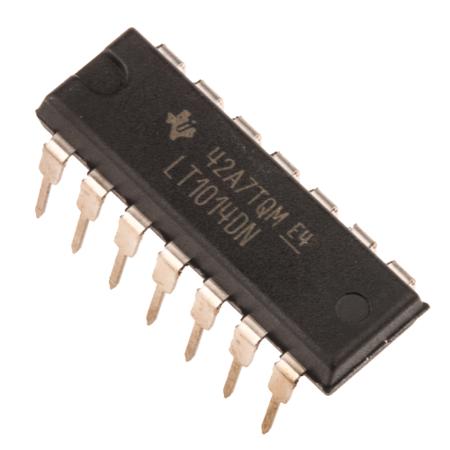 LT1014DN Texas Instruments, Operational Amplifier, 1 MHz, 14-Pin 22 V PDIP