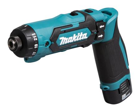 DF012DSE Makita , 1/4in Cordless Screwdriver, 7.2V, 0 → 200 / 0 → 650rpm, Euro Plug
