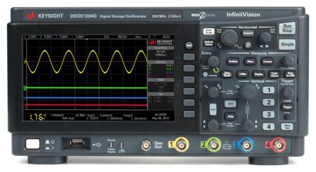 DSOX1204A+DSOX1200A-200 Keysight Technologies  InfiniiVision 1000 X Series, 200MHz Bench Oscilloscope, 4 Analogue