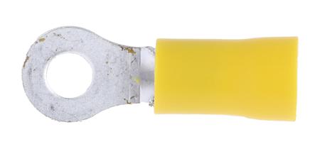 534-452 RS Pro Insulated Tin Plated Crimp Ring Terminal, M4 Stud Size, 2.5mm² to 6mm², 12AWG to 10AWG, Yellow