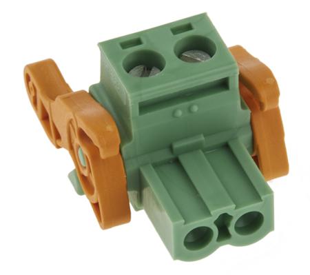 1808886 Phoenix Contact, 5.08mm Pitch, MSTB 2.5/2-ST-5.08-LR, 2 Way, , Pluggable Terminal Block, Plug, Cable Mount, Screw