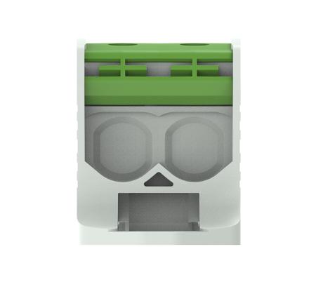1SNF526131R0000 Entrelec Green, Grey 1SNF Terminal Block, 4 level, 1 kV ac