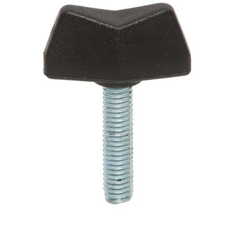 188-880 RS PRO Black Thermoplastic Wing Clamping Knob, M5, Threaded Mount