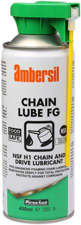 30245 Ambersil Lubricant Oil, PTFE 400 ml Perma-Lock Chain Lube Aerosol,Food Safe