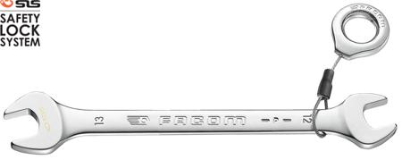 44.6X7SLS Facom 44 Series Open Ended Spanner, 6mm, Metric, Height Safe, Double Ended, 120 mm Overall
