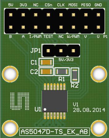 AS5047D-TS_EK_AB ams OSRAM Adapter Board Position Sensor Development Kit for AS5047D Motor Control