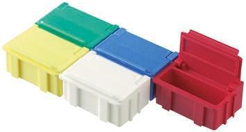 RS_287-1141 Red ABS Compartment Box, 21mm x 42mm x 29mm