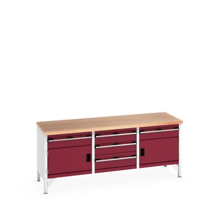 41002064-24V Bott 41002064.24V Sheet Steel Workbench, 840mm x 750mm x 2000mm