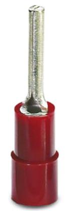 3240064 Phoenix Contact, C-PCI 1.5 Insulated, Tin Crimp Pin Connector, 0.5mm² to 1.5mm², 2mm Pin Diameter, 12mm Pin Length, Red