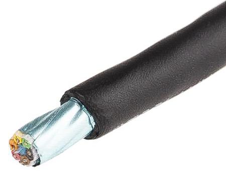 25494 BK005 Alpha Wire Xtra-Guard 2 Performance Cable Series Data Cable, 4 Pairs, 8 Cores, 0.23 mm², Screened, 24 AWG, 30m,