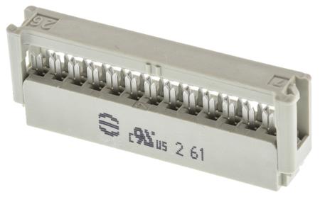 09185266803 Harting 26-Way IDC Connector Socket for Cable Mount, 2-Row