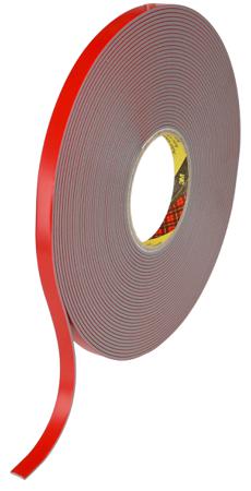 7000033141 3M 4991, 700003 Grey Foam Tape, 12mm x 16.5m, 2.3mm Thick