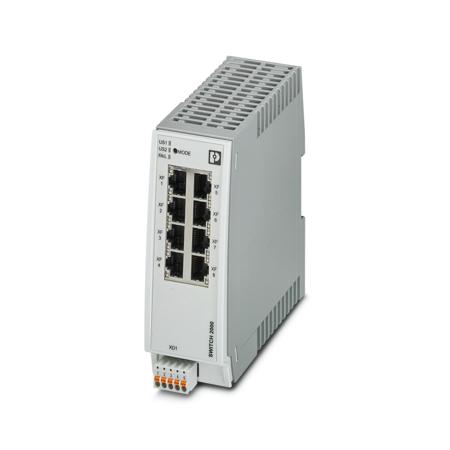 1095627 Phoenix Contact FL SWITCH Series DIN Rail Mount Ethernet Switch, 8 RJ45 Ports, 100Mbit/s Transmission, 24V