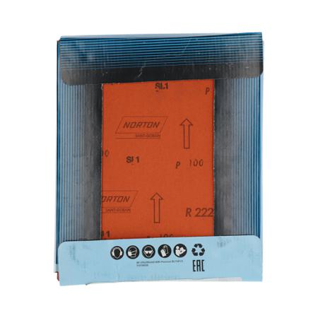 63642531780 Norton 100 Grit Medium Abrasive Sheet, 28mm x